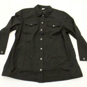 Chico's Elongated Ponte Black Jacket